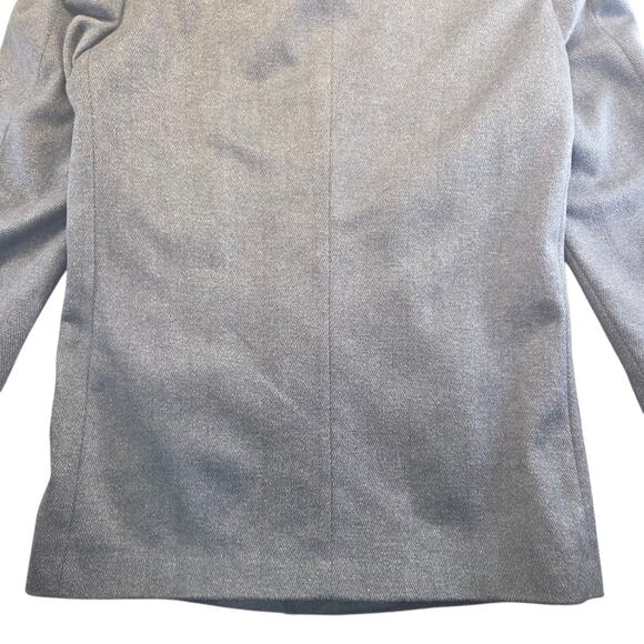 LAUREN by Ralph Lauren Vtg Grey Men’s Long Trench Wool Blend Overcoat Size‎ 42L - Picture 6 of 16